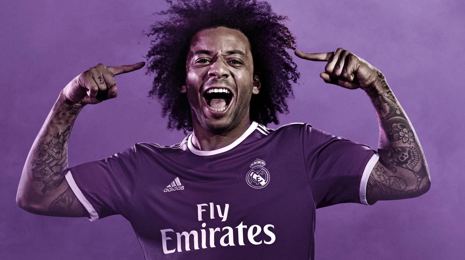 Real Madrid uitshirt paars nieuw 2016-2017