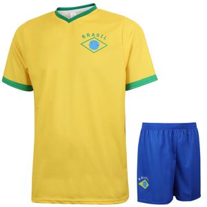 Brazilie Voetbaltenue Thuis - Eigen Naam - Kind en Volwassenen