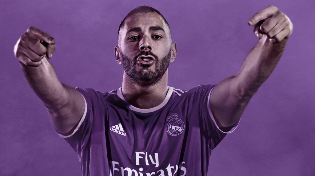 Real Madrid nieuw uitshirt paars 2016-2017