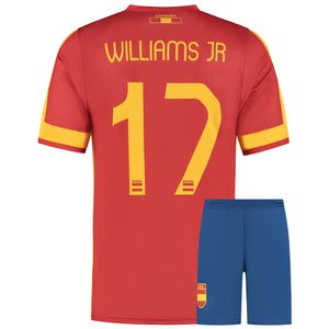 Williams Spanje Voetbaltenue - Kind en Volwassenen