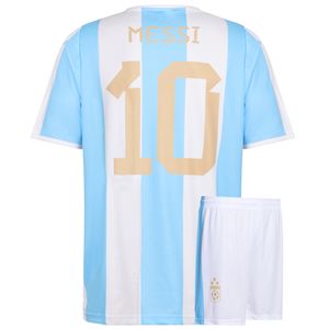 Messi Argentinie Voetbaltenue Thuis - Kinderen en Volwassenen