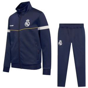 Real Madrid Trainingspak - Eigen Naam - 2025-2026 - Blauw - Kind