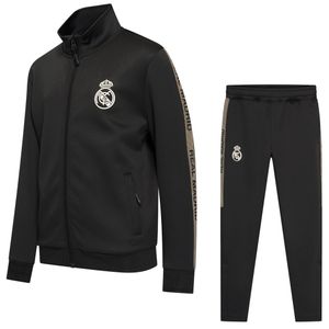 Real Madrid Trainingspak - Eigen Naam - 2025-2026 - Zwart - Kind